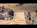 A Cold Can&#39;t Stop Her: Building a Pallet Wood Roof