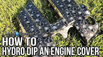 HOW TO HYDRO DIP AN ENGINE COVER IN CUSTOM SKULLS | Liquid Concepts | Weekly Tips and Tricks
