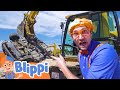 Blippi visits dig this  learns verbs  blippi full episodes  educationals for kids  toys