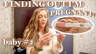 finding out i'm PREGNANT and telling my husband! (baby #2!)