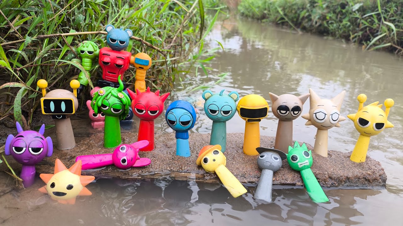 Я нашел сундук Sprungki Incredebox, зарытый в грязь, и почистил его.