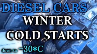 DIESELS Starting in the Cold - compilation. Холодный запуск дизель в мороз -30*C. S4E52