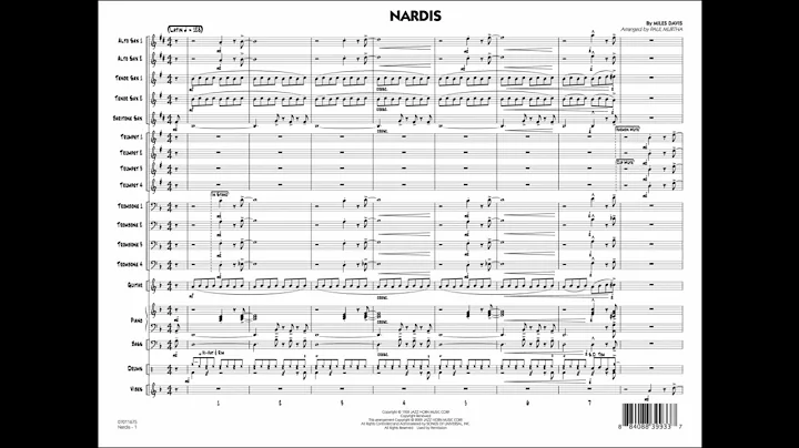 Nardis by Miles Davis/arranged by Paul Murtha