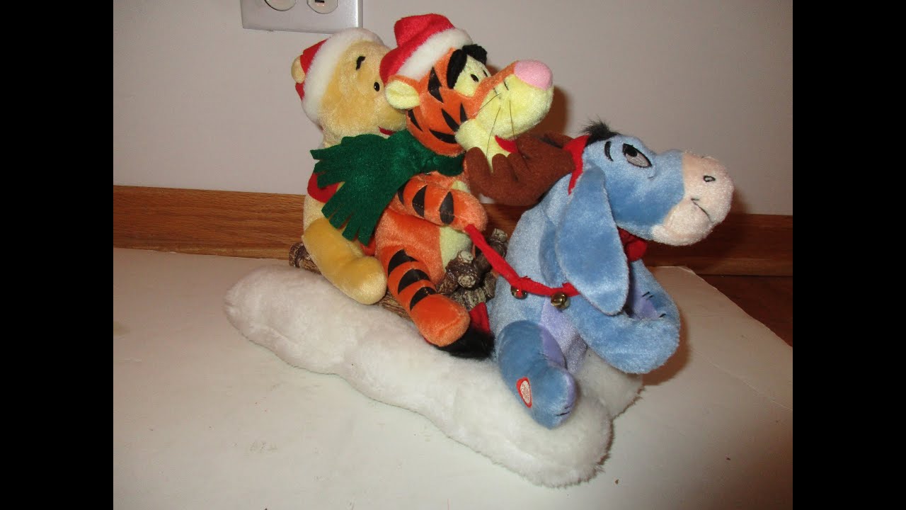 Disney Winnie the Pooh 2004 クリスマス ぬいぐるみ 2004 Gemmy Disney Winnie The Pooh Tigger Eeyore Christmas Animated