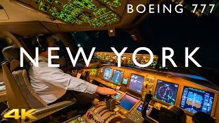 BOEING 777 LANDING AT NEW YORK IN 4K