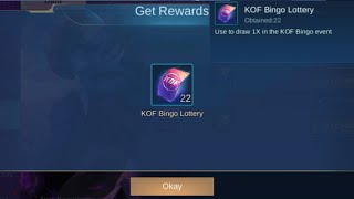 FREE KOF BINGGO LOTTERY EVENT 2022 | FREE EPIC SKIN TIPS FOR M3 CHEST DON'T OPEN TODAY! MLBB UPDATE