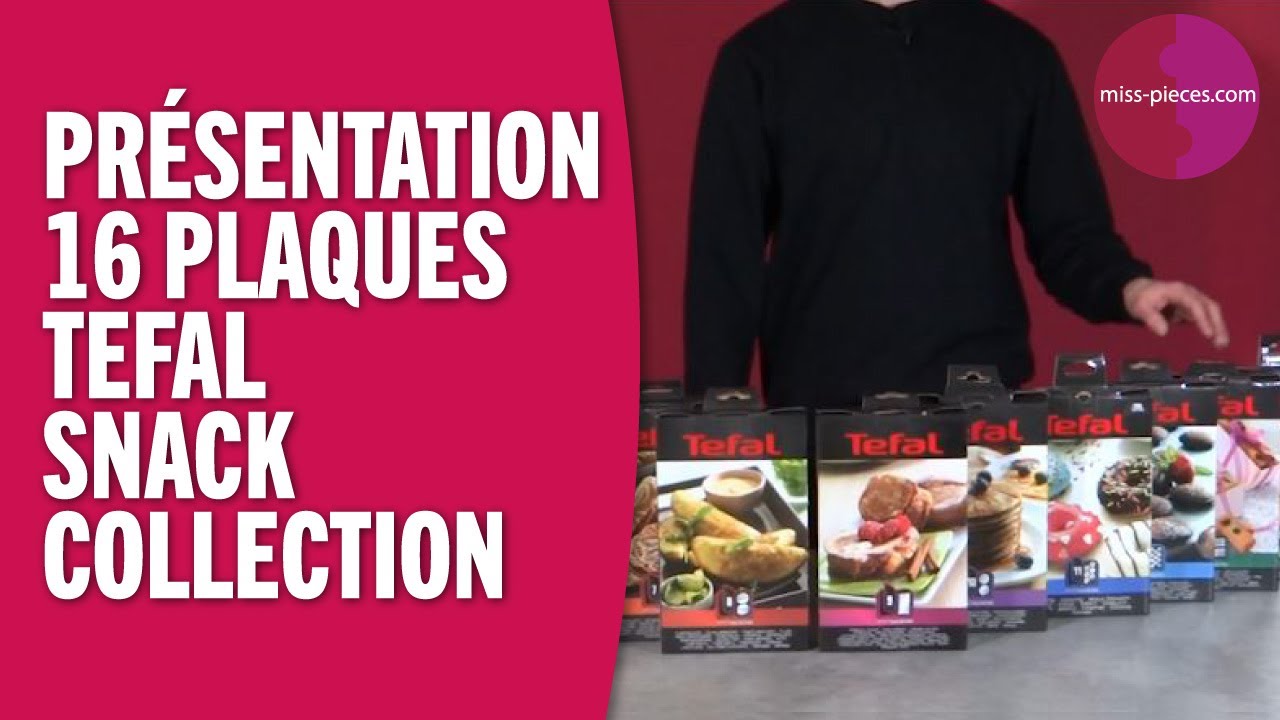 Les 16 plaques du TEFAL SNACK COLLECTION (déballage & revue) 