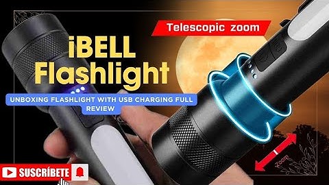 Telescopic Zoom Torch with USB Charging | iBELL FL8375S Full Review