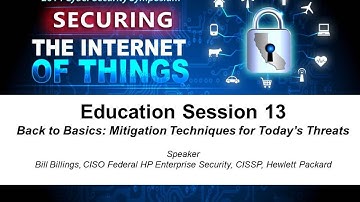 2014 Cyber Security Session 13 -  Back to Basics: Mitigation Techniques