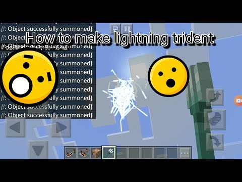 how to make a Lightning trident w/command blocks in Minecraft