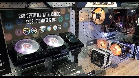 Cooler Master MasterFan Pro RGB with Master Software control showcased at Computex 2017