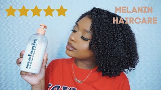 Wash &amp; Go Using Melanin Haircare Multi-Use Leave In Conditioner | Type 4 Natural Hair