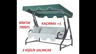 3 Kişilik Erinöz Luka Bahçe Salıncak - BİM den 7999tl Aldık.