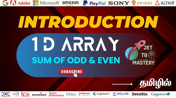 Sum of Odd and Even Numbers in an Array