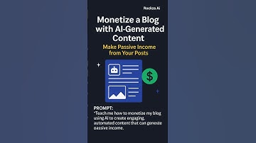 Ai prompt to Monetize a Blog Using AI Generated Content – Passive Income Strategy #aiprompts #ai