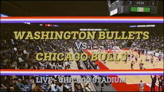 1980s NBA Season Washington Bullets Vs Chicago Bulls NBA 2k23 Simulation