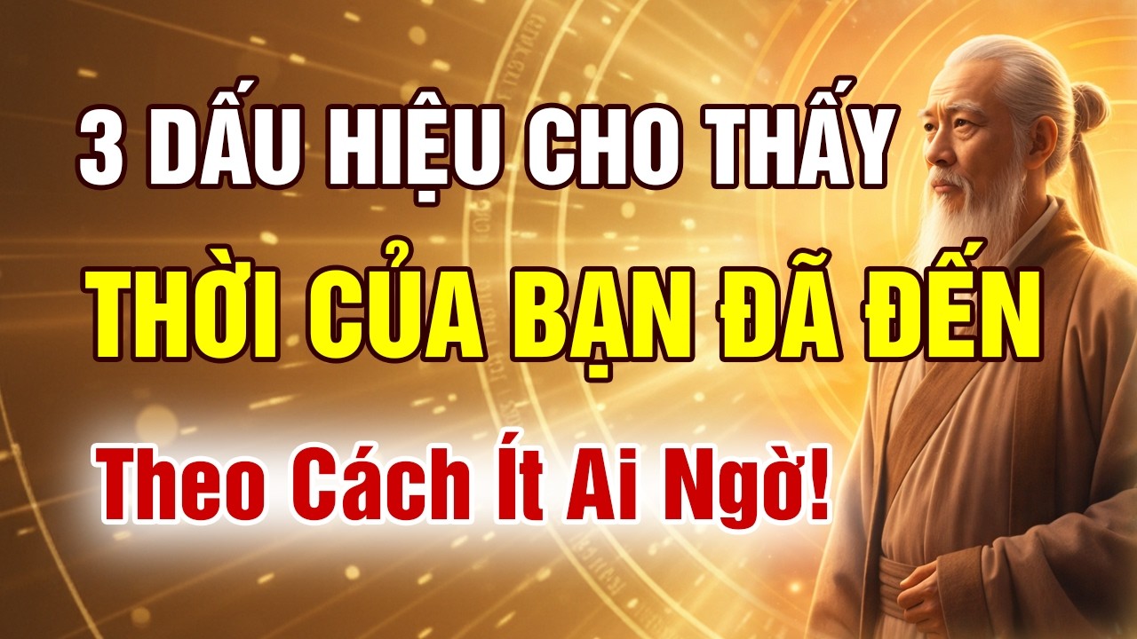 Thời của bạn đã đến – nếu bạn đang rơi vào 3 dấu hiệu này | VẬN MỆNH NHÂN SINH