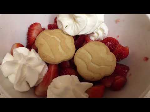 Girl Scout Fresh Stawberry Shortcake Recipe with Trefoil Cookies! DIY Easy