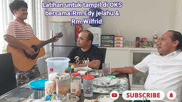 "FLOBAMORA"[[Rm Edy jelahu & Rm Wilfried]] latihan nyanyi untuk tampil di acara Opera komedi samadi