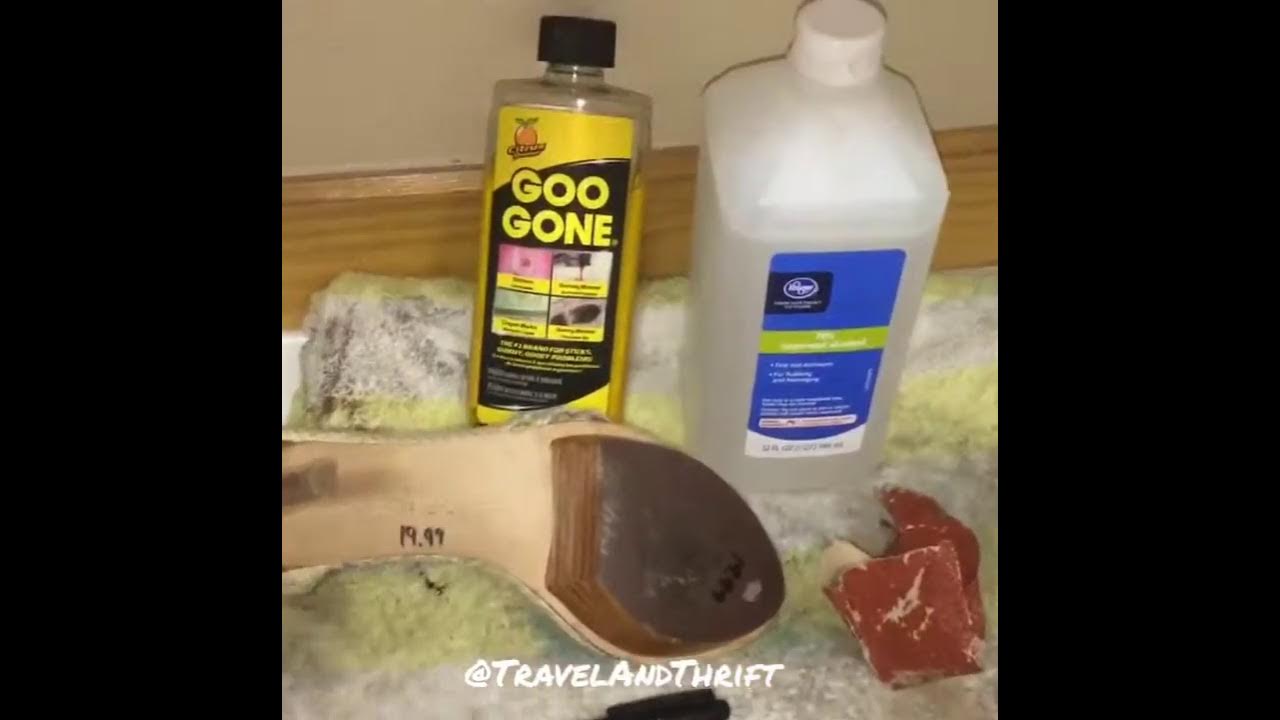 TravelAndThriftTip Removing Permanent Marker From Shoe Soles YouTube