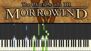 Morrowind (Piano Tutorial + sheets) - Call of Magic/Nerevar Rising: Main theme chords