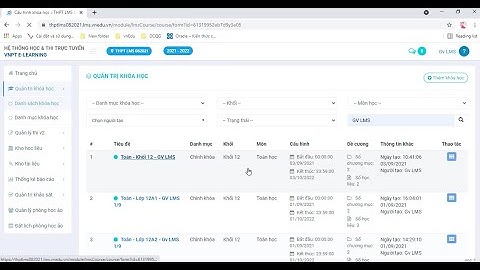 LMS - 09. Hướng dẫn GV vào phòng học ảo & chấm điểm bài tập về nhà cho HS