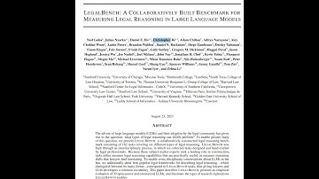 AI legal LLM reason benchmark measure and evals