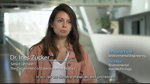 Dr. Ines Zucker, Senior Lecturer, The Department o Environmental Studies, Tel Aviv University