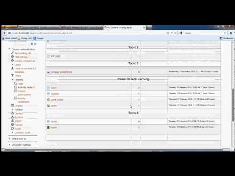 Moodle Reports Overview