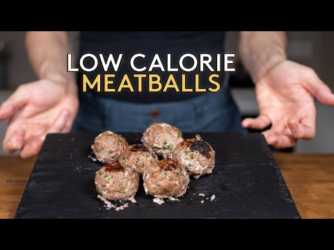 JUICY LOW CALORIE MEATBALLS that are made in 20 minutes.