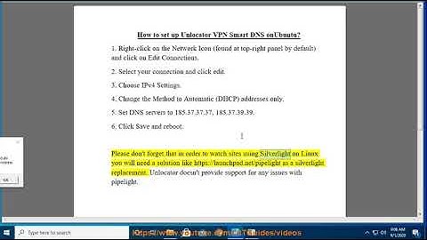 Set up Unlocator VPN Smart DNS on Ubuntu