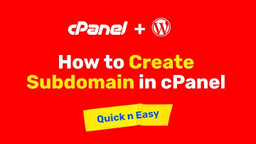 how to create subdomain in cPanel 2021