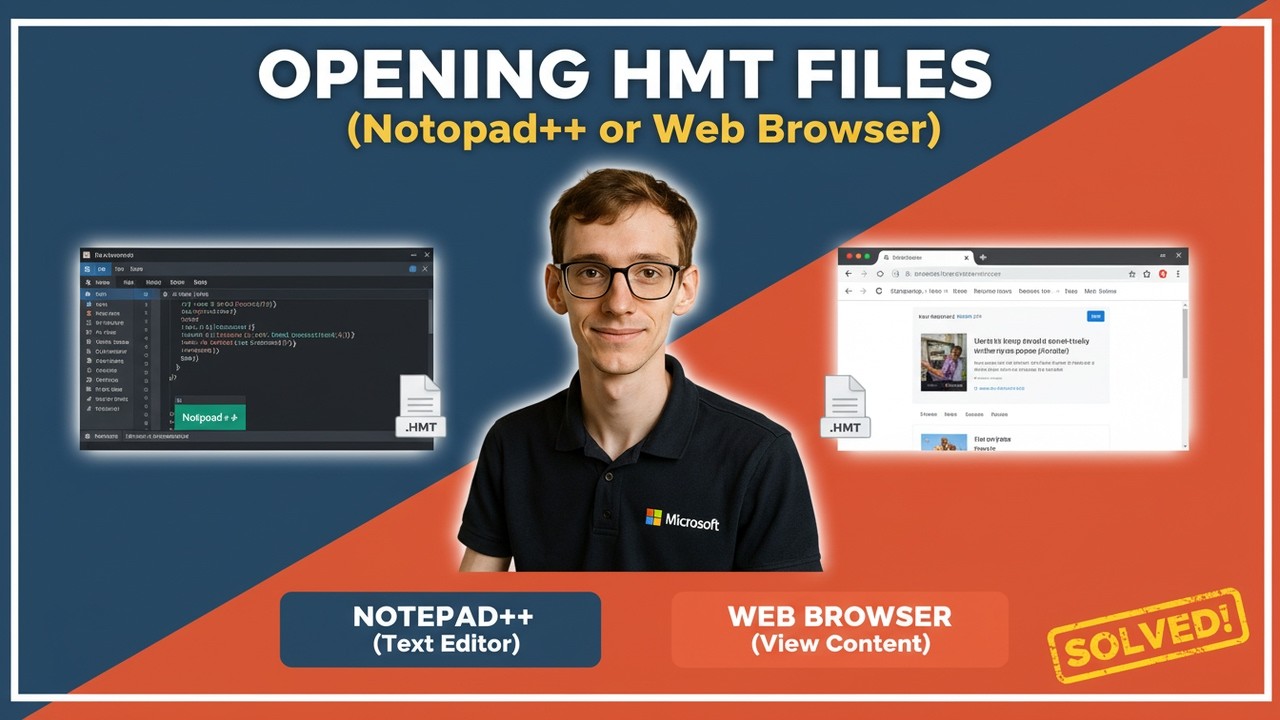 Opening HMT Files (Notepad++ or Web Browser) - YouTube