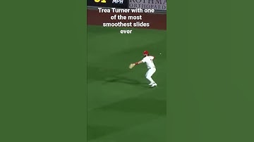 Trea Turner with one of the most smoothest slides in baseball history!