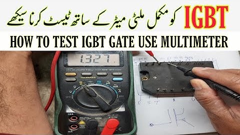How to test igbt with multimeter | igbt module multimeter test | vfd repairing lab