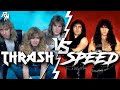 What is the difference between thrash and speed metal genre differences