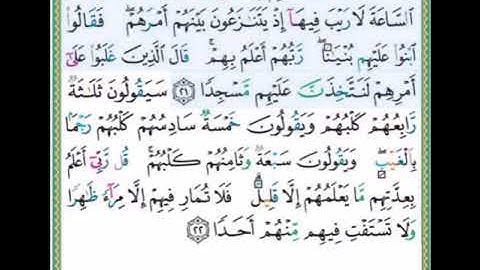 #سورة الكهف للصغار##الآيات #٢١-٢٢#تلاوة الشيخ أيمن سويد#قليل دائم خير