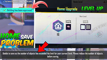 🔴 Home Not Saved issue How To Save Home 🏡 | Home Level 15 To Level 16 | How To Build Home In PUBG