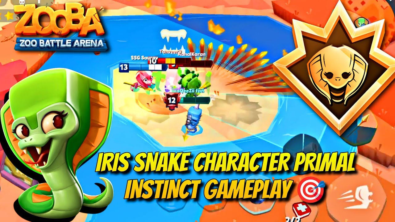 ZOOBA - "IRIS The Snake" Primal INSTINCT Unlock & IRiS Level 13 🔥 Gameplay 🎯 