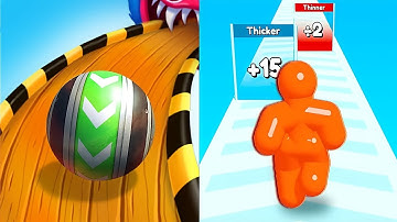 Sky Rolling Ball 3D | Tall Man Run - All Level Gameplay Android, iOS - NEW APK MEGA UPDATE