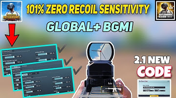 New Update 2.1 !! Best Sensitivity CODE +Control Setting PUBG Mobile | BGMI After Update 2.1