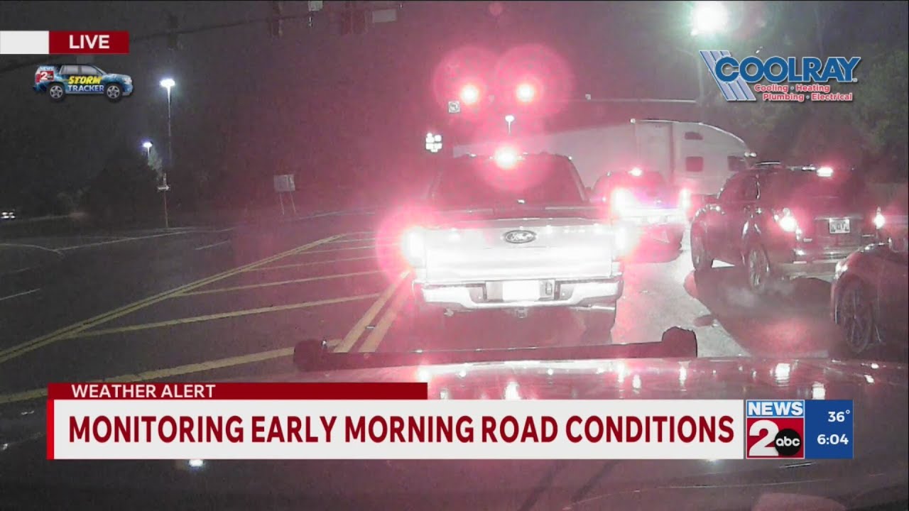 Monitoring early morning road conditions in Middle TN - YouTube