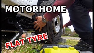 HOW TO CHANGE A TYRE ON A MOTORHOME. A flat tyre on a motorhome & how to change it. by Tropical Zoom 3,461 views 1 year ago 21 minutes