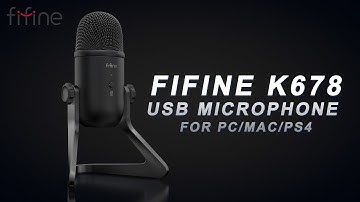 Introducing FIFINE K678 The Best USB Microphone Featuring Low-latency Monitoring & Various Controls