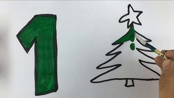 Glitter Number one  coloring pages Learn Colors Learn numbers for kids - kid bar tv