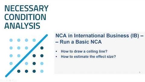 NCA - Run a basic necessary condition analysis in R