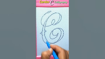 How to write the letter c | calligraphy alphabet✍️ #shorts #shortvideo #aajkiraat