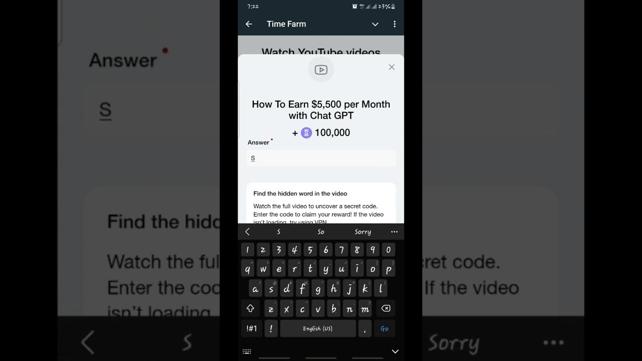 How To Earn $5,500 per Month with Chat GPT | Time farm code Timefarm code #timefarm