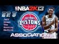 NBA 2K13 Detroit Pistons Association S1G19 Vs Brooklyn Nets Jeff Green Scoring Machine ᴴᴰ 