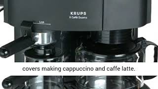 Krups IL Caffe Duomo Type 985 Black Espresso Machine Coffee Maker NEW